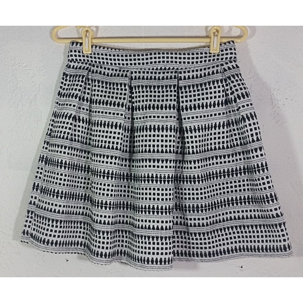 Miami Skirt Medium Geometric Multicolor A Line Pleated Francescas